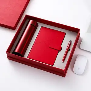 Idea regalo creativa innovazione unica articoli di penna per Notebook con boccetta sottovuoto Set di lusso per regali di Souvenir aziendali aziendali