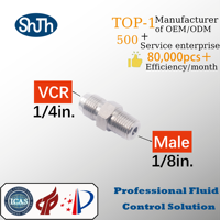 Raccord à vis extérieur haute pression en acier inoxydable forgé SHJH, filetages NPT/BSPP/BSPT, applications huile, gaz, eau, modèle