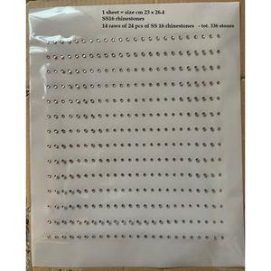 Custom Designed Hot Fix <b>Rhinestone</b> Sheet 8mm - Product Image 1