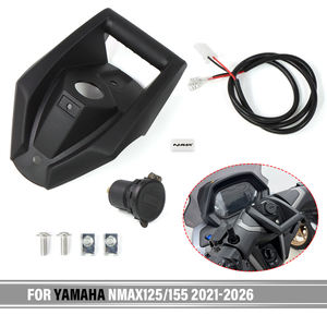 Support de téléphone GPS pour <span class=keywords><strong>moto</strong></span> Yamaha N-MAX NMAX155 NMAX125 2021-2026 2025 avec port de charge USB sans fil - Product Image 3