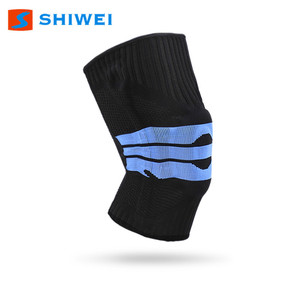 Shiwei Knee Pads Black And Blue Breathable Support For <b>Badminton</b> Outdoor Sports Unisex - Product Image 4