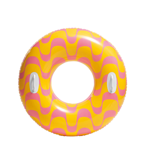 Bouée de bain imprimée arc-en-ciel, choix populaire, matériau écologique, couleurs vives, <span class=keywords><strong>promotion</strong></span> hôtelière et balnéaire - Product Image 1