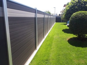 Élégants panneaux de clôture WPC anti-âge de <span class=keywords><strong>1</strong></span>,80 m, étanches, faciles à installer, en composite bois-plastique pour jardins extérieurs - Product Image 6