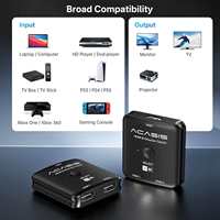 Commutateur HDMI 2.1 8K bidirectionnel 48 Gbps 2 entrées 1 sortie, séparateur HDMI HDR VRR Dolby pour PS5 Xbox PC Moniteur