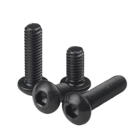 Vis à tête fraisée hexagonale M4 M5 M6 M8 M10 ISO7380 Grade 10.9 en acier oxydé noir, vis à six pans creux