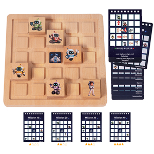 <span class=keywords><strong>Jeu</strong></span> de logique spatiale de sauvetage d'astronaute pour enfants 8+ - Jouet STEM, robot coulissant, casse-tête, <span class=keywords><strong>jeu</strong></span> de stratégie réflexion rétroactive - Product Image 1