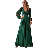 Robe de soirée élégante vintage en soie de lait écologique, taille haute, col en V, pour femme, avec dentelle florale longue
