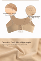 Vente directe usine : Soutien-gorge prothétique 2-en-1 avec coussinets mammaires en silicone réalistes pour travestissement et masquerade