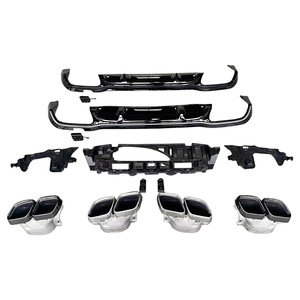 Mercedes-Benz E-Class W213 Exhaust Tips 120mm ABS Modified Rear Lip Spoiler Kit - Product Image 1