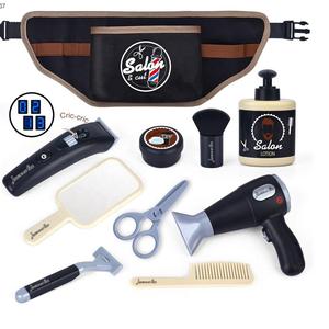 Coiffure Montessori <span class=keywords><strong>jouet</strong></span> mode semblant jouer sèche-cheveux Salon de coiffure <span class=keywords><strong>maison</strong></span> jouer en plastique <span class=keywords><strong>jouet</strong></span> ensemble de barbier - Product Image 1