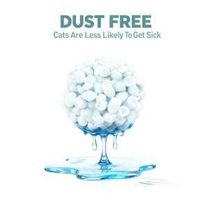 Litière pour chat légère incinérable et lavable en sable Litière agglomérante après utilisation à base de papier - Product Image 5