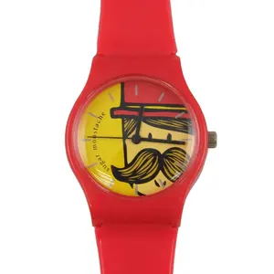 Merk Horloges Voor Meisjes Nieuw Design Horloge Trendy Design Quartz Horloge Diep Rood