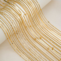 Dainty 14k 18k PVD Gold Plated 316L Stainless Steel Women's Chain Necklace Bulk Wholesale Fine Jewelry Necklace for Women