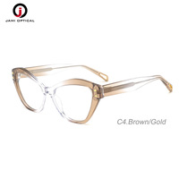 Vente en gros de montures œil de chat en acétate pour lunettes surdimensionnées lunettes optiques rétro lunettes transparentes en acétate