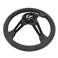 Volant de jeu universel de simulation de course en daim gris 14 pouces 95MM