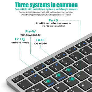 2.4G Wireless <b>Keyboard</b> Mouse Set <b>Keyboard</b> Mouse Combo 2 Modes Mini <b>Keyboard</b> Mouse For Laptop PC Accessories - Product Image 4