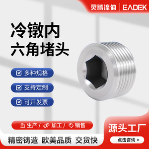 ปลั๊กหกเหลี่ยมสแตนเลส 304 ขายส่ง ปลั๊กน้ำมันมาตรฐานอเมริกัน/อิมพีเรียล NPT แบบเกลียว 6/8\" 1\"-ปลั๊กและซ็อกเก็ตสำหรับท่อ - Product Image 2