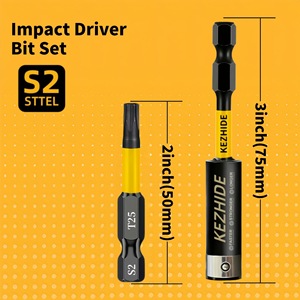 Kezhide Impact <b>Driver</b> Bit <b>Set</b> 50mm T7 T40 S2 Shank Torx Bits - Product Image 2