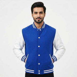 Chaqueta universitaria estilo americano OEM, personalizada, de poliéster, para béisbol, invierno, con logotipo, informal, uniforme, chaqueta universitaria personalizada de invierno. - Product Image 1