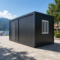 Maison conteneur de luxe 20ft 40ft en kit avec verre trempé pour complexe touristique, avec chambre, salle de bain et cuisine