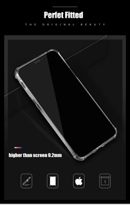 Funda de teléfono transparente a prueba de golpes para iPhone15 14 13 12 11Pro Max X XS XR 7 8 Plus <span class=keywords><strong>SE</strong></span> 2, funda de silicona suave, tarjetero - Product Image 4