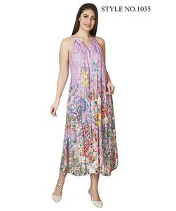 ชุดลำลองยาวสำหรับผู้หญิงแฟชั่นฤดูร้อนใส่สบายมีสไตล์พร้อมการออกแบบปักเหมาะสำหรับวันหยุดสุดสัปดาห์ - Product Image 3