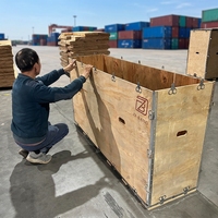 Caisse en bois renforcée pliable ZEBANG, boîte solide pour le transport et l'emballage, origine Chine