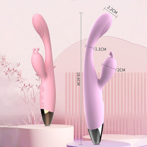 حزام اهتزاز نسائي آمن للعب الجنسي برأسين و12 مستوى اهتزاز مع وظيفة التسخين - Product Image 1