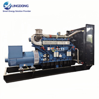 Groupe électrogène industriel au gaz naturel CCHP 1100 kW à vendre, groupe électrogène conteneurisé 1375 kVA avec ATS et moteur Weichai pour usine chimique