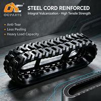 450MM x 86MM Karet Crawler Tahan Lama untuk Alas Kaki Mesin Mini Multi Terrain, Suku Cadang Peralatan