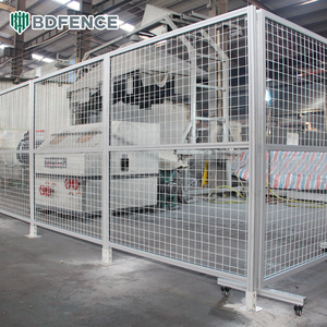 <span class=keywords><strong>Valla</strong></span> de Seguridad Industrial de Aluminio para Taller, Marco Metálico Reforzado, Soldadura sin Costuras, Anticorrosión, Separación de Áreas de Maquinaria - Product Image 3