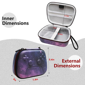Estuche de accesorios de controlador de juego inalámbrico EVA de carcasa dura púrpura personalizado profesional Estuche de juego de EVA portátil de viaje - Product Image 5
