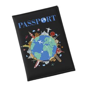 Nueva Llegada Viajar Tierra PU Cartera de Viaje para Viaje UV Impresión Planeta Pasaporte Titular para Viaje PU Cuero Pasaporte Cubiertas - Product Image 6