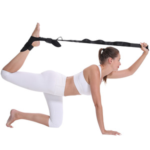 Bande de stretching Guokun pour le yoga et l'entraînement musculaire, en éponge noire, unisexe, pour la maison et la salle de sport - Product Image 1