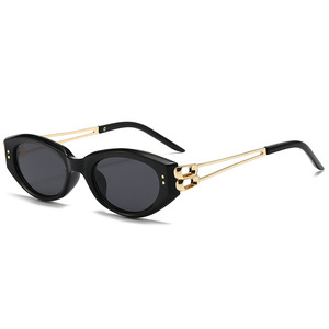 De Yi Optics Cat Eye <b>Sunglasses</b> Black Frame Brown Lens UV400 Protection Unisex Outdoors Cycling Driving - Product Image 4