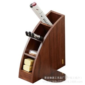 Solid Wood <b>Pen</b> Holder Desktop Office Stationery Storage <b>Box</b> Student Supplies Organizer Square Shape Custom Made - Product Image 3