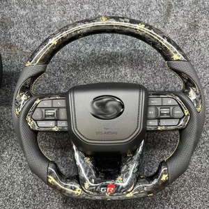 Volant en fibre de carbone forgée pour Toyota LC Hilux, couverture de volant OEM, amélioration du volant - Product Image 3