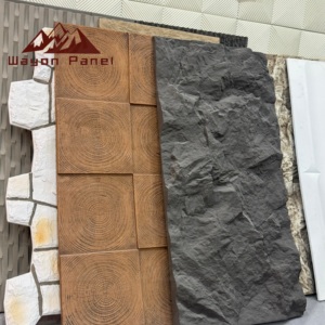 Panneaux muraux en PU imitation <span class=keywords><strong>pierre</strong></span> légers en gros, revêtement extérieur imperméable pour projets commerciaux - Product Image 2