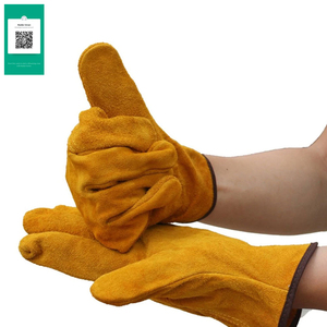 Premium Grade Cowhide Split Leather Safety <b>Gloves</b> High Performance Industrial Working <b>Gloves</b> - Product Image 3