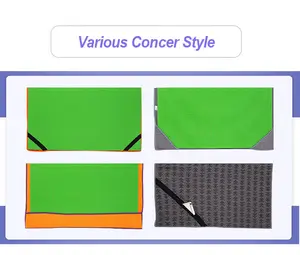 Hochwertige kunden spezifische PVC-Silikon punkte rutsch feste Waffel heißes Yoga-Handtuch