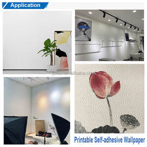 Rouleaux de <span class=keywords><strong>papier</strong></span> <span class=keywords><strong>peint</strong></span> vinyle autocollant imprimable éco-solvant Texture grossière - Product Image 2