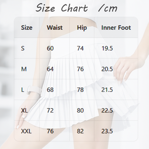 Dames volwassenen dubbel-laag geplooide nylon/kasjmier skort nep tweedelig met zak ademend pickleball tennisrok anti-afwijdering - Product Image 5