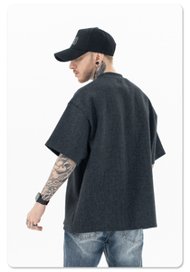 เสื้อยืดคอกลมทรงบ็อกซี่โอเวอร์ไซส์ MT2640 ผ้าคอตตอน 95% สแปนเด็กซ์ 5%  น้ำหนัก 240 กรัม แบบเรียบ ไม่มีลาย  สำหรับทุกเพศ - Product Image 5