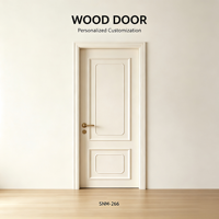 Porte de chambre en bois massif personnalisée de haute qualité, design simple, pour intérieur de maison