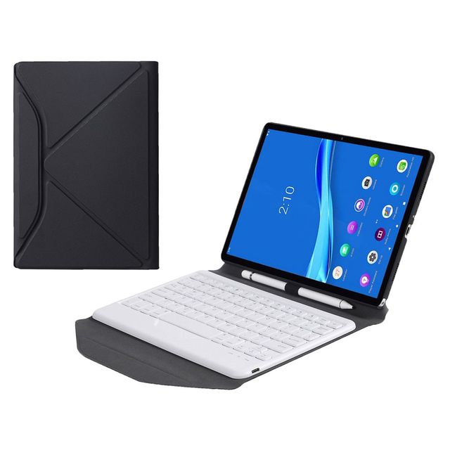 Wireless BT Keyboard  for Lenovo Samsung Redmi Tab Triangle Rear Support Holster Smart Mini Portable Tablet Teclado