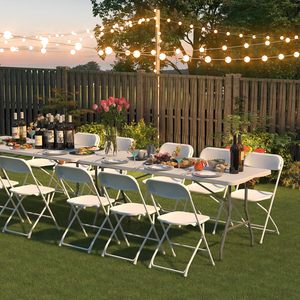 Bền Xách Tay 6ft HDPE Nhựa Hiện Đại Nửa Gấp Hình Chữ Nhật Bảng Cho Các Sự Kiện Ngoài Trời Cắm Trại Đảng Ăn Uống Bệnh Viện Sử Dụng - Product Image 4