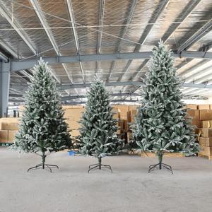 Including Encrypted <b>Christmas</b> <b>Trees</b> with Minimal Snow Luxurious White Flocked Large Simulated Snow <b>Tree</b> Decorations - Product Image 4