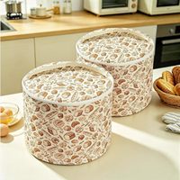 Sac de rangement pour pain en lin et cire d'abeille, cylindre vertical réutilisable avec fermeture éclair et sangle de transport pour pain et fruits