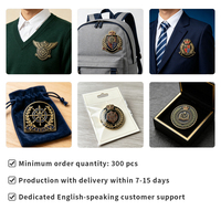 Badge métallique académique personnalisé, écusson européen, broche de revers plaquée or, insignes de club universitaire, souvenir de remise de diplôme