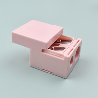Taille-crayon à lèvres rose avec boîte d'emballage Vente en gros ODM OEM Outils cosmétiques longue durée de haute qualité Aiguiseur de crayon à lèvres mignon